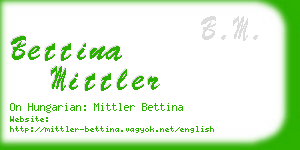 bettina mittler business card